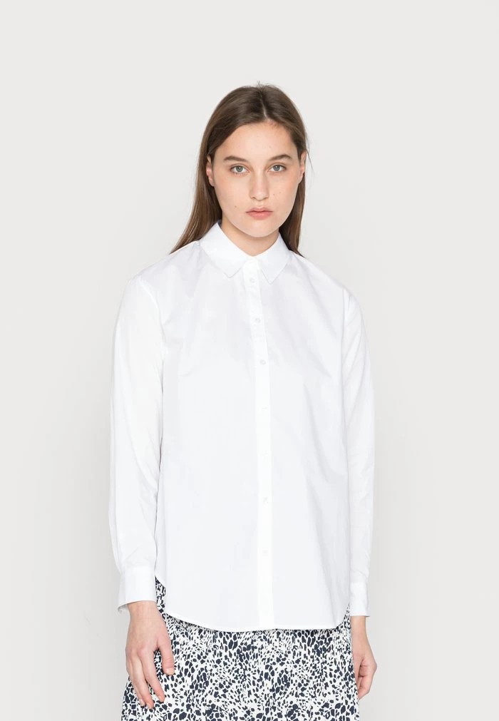 Chemise ANNA FIELD Anna Field Button-down Blouse Blanche Femme | HAU-7057203